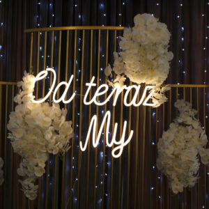 Wynajem neonów Od teraz my ślubnych Śląsk zamiast Neonowe Love