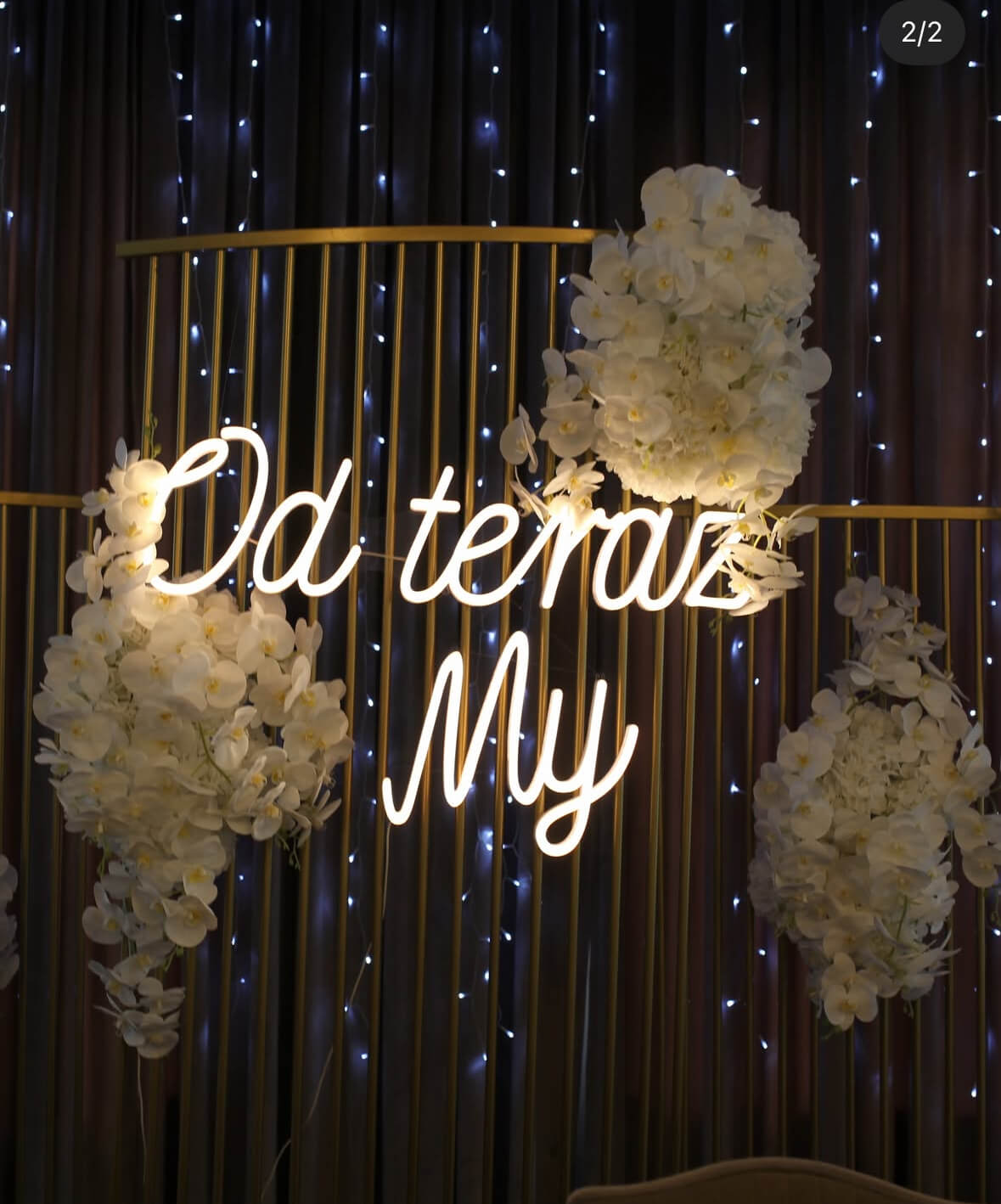 Wynajem neonów Od teraz my ślubnych Śląsk zamiast Neonowe Love