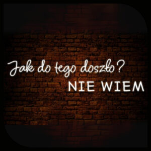 jak do tego doszło nie wiem napis led martyniuk