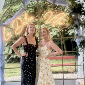 La Dolce Vita wynajem styl włoski eventy Śląsk napis led